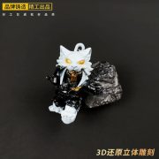 Custom Metal Medal Badge Delta Surrounding Red Wolf Night Hunter Keychain Metal Ornament Alloy Gold Rose Toy Backpack Pendant