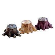 Zakka Customizable Decorative Resin Ornament Mini Tree Stump Ecological Bottle Landscape with Moss Creative Handmade Craft