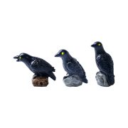 Customizable Decorative Ornament Realistic Crow Figurine Miniature Garden Landscape DIY Decoration Accessory for Car Dashboard - Image 5