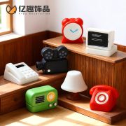 Creative Simulated Old-style Telephones Customizable Decorative Ornaments DIY Dollhouse Accessories Desktop Tree Shape Miniatures