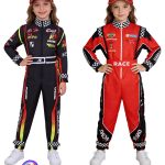 Outdoor Activity Karting Beach Car Racing Suit Adult Stage Performance Costume Breathable Summer Children's Racing Outfit