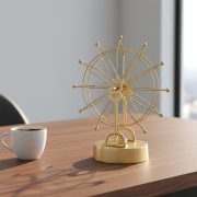 Creative European Style Rotating Metal Decoration Gold Wheel Of Fortune Custom Metal Badge Home Living Room Decorative Item - Image 5