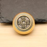 Bronze Lucky Charm Double-Sided Rotating Handheld Craftwork Metal Custom Medal Badge For Business Development And Prosperity - Image 2
