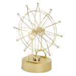 Creative European Style Rotating Metal Decoration Gold Wheel Of Fortune Custom Metal Badge Home Living Room Decorative Item