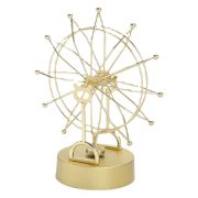 Creative European Style Rotating Metal Decoration Gold Wheel Of Fortune Custom Metal Badge Home Living Room Decorative Item