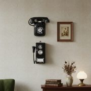 Customizable Decorative Resin Ornament American Style Small Bar Wall Decoration Retro Phone Background For Clothing Store - Image 2