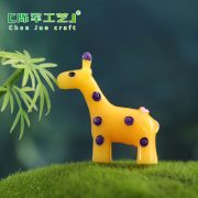 Customizable Decorative Ornaments Cute Cartoon Version Yellow Tailed Deer Bonsai Landscape DIY Assembly Resin Crafts - Image 3