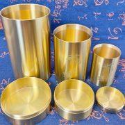 Mini Sealed Copper Tea Leaf Canister Traditional Chinese Style Indoor Desktop Tea Set Brass Metal Craft Small Storage Tin Jar - Image 2