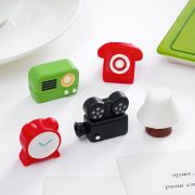 Creative Retro Radio Alarm Clock Miniature Object Dollhouse DIY Decorative Accessories Portable Desktop Ornaments - Image 2