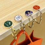 Custom Metal Backpack Hook Student Desktop Foldable Mobile Bag Holder Cross-Border Gift Craftwork Medal Badge