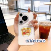 New Creative Gold-Infused Mobile Phone Stickers Colorful Line Dog Cartoon Design Custom Metal Medal Badge For Live Broadcast Gifts - Image 4