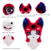 Halloween Dog Mask Plush Mascot Costume Headwear Pet Theme Custom Cosplay Props For Dogs - Image 4