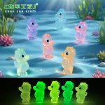 Miniature Customizable Decorative Ornaments Luminous Sea Horse Aquatic Fish Tank Decoration DIY Accessories Resin Crafts