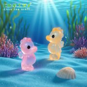 Miniature Customizable Decorative Ornaments Luminous Sea Horse Aquatic Fish Tank Decoration DIY Accessories Resin Crafts - Image 4