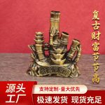 元宝节节高升竹子摆件客厅书房桌面办公室摆放装饰领导升职礼物
