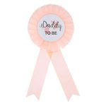 Custom Metal Medal Badge Personalized Dad To Be Chest Patch For Baby Shower Party Iron Badge Baby And Mommy Gathering Supplies