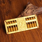 Green Gem Abacus Lucky Turn Around Office Decorations Custom Metal Medal Badge Gold Weight Opening Gifts - Image 3