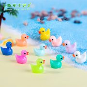Customizable Yellow Duck Toy Pendant Micro Landscape Miniature Figurine Creative Decorative Resin Craft Accessory - Image 2