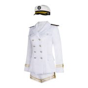 Zhang Yuan Ying Adult Stage Performance Costume White Sailor Uniform Naval Style Role Play Cosplay Stage Outfit - Image 4