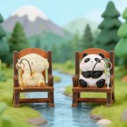Customizable Decorative Animal Rocking Chair Ornament Creative Design Stress Relief Desk Accessory for Office and Car - Image 2