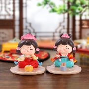 文房雅集唐仕女手机支架唐小环摆件汽车装饰品树脂工艺品摆设批发 - Image 4