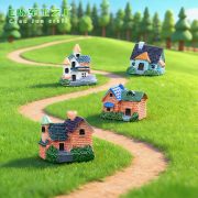 Customizable Decorative Ornaments Miniature House Model DIY Material Resin Craft Small House Model Landscape Decoration - Image 3