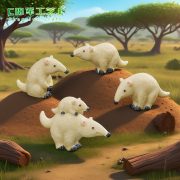 Realistic Miniature Termite-Eating Anteater Figurine Customizable Decorative Ornament for Eco-Ball DIY Decoration Accessories