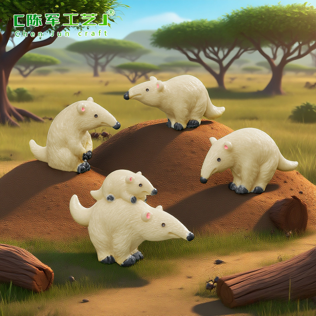 O1CN01KzKMIC1cadgMgitfo_1031983617-0-cib.jpg Realistic Miniature Termite-Eating Anteater Figurine Customizable Decorative Ornament for Eco-Ball DIY Decoration Accessories - Image 1