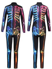 Halloween Stranger Things 5 Cosplay Costume Adult Stage Performance Skeleton Zombie Grim Reaper Ghost Role-playing Outfit - Image 5