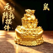 Lucky Fortune Turntable Home Decoration Metal Craft Custom Metal Medal Badge for Business Opening Gift - Image 4