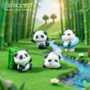 新款小小熊猫微景观园艺DIY造景配件 可爱小熊猫竹笋竹竿树脂摆件 - Image 3