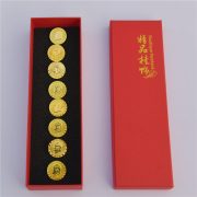 Mao Zedong Portrait Badge Chairman Mao Chest Badge 8 Pieces Standard Gold 2.5cm Memorial Medals with Long Box Custom Metal Badge - Image 2