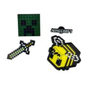 Custom Metal Medal Badge Pixel Art Cartoon Creative Game Accessories Chest Pin Bee Sword Letter Design - Image 5