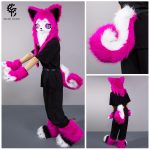 Adjustable Waist Belt Plush Tail Cosplay Prop Custom Mascot Costume Accessory For Anime Show Performance Outfit