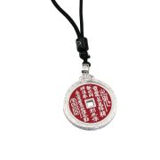 Custom Metal Pendant Vintage Chinese Style Mountain Ghost Coin Necklace Traditional Red Soil Coin Design with Retro Safety Buckle - Image 5