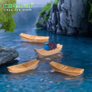 Jiangnan Little Boat Miniature Creative Model Home Craftwork DIY Resin Gift Small Display Piece Fishing Boat Black Canoe - Image 2