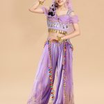 Aladdin Jasmine Princess Halloween Performance Costume Children's Indian Dance Female Ethnic Style Stage Outfit Adult Size