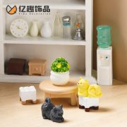 Creative Miniature Customizable Decorative Ornament Resin Sofa Bench Tea Set Simulated Furniture Series DIY Dollhouse Decoration - Image 2