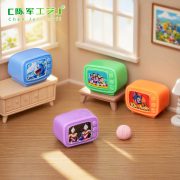 Creative Retro Childhood Miniature TV Dollhouse Customizable Decorative Ornament DIY Desktop Decoration Resin Craft - Image 4