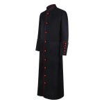 Medieval Priest Cosplay Costume Red Edge Adult Stage Performance Wear Halloween Role-playing Ready Stock