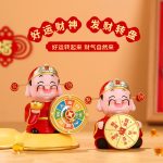源头工厂财神转转乐摆件树脂工艺品财神爷桌面家居玄关小摆件文创