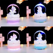 Angel Unicorn Mini Crystal Ball Customizable Decorative Ornament Creative Gift for Girls Birthday Toy Resin Craft - Image 2