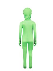Green Alien One-Piece Suit Halloween Costume for Adults Children's Play Cosplay Tight Fitting Stage Performance Ensemble - Image 4