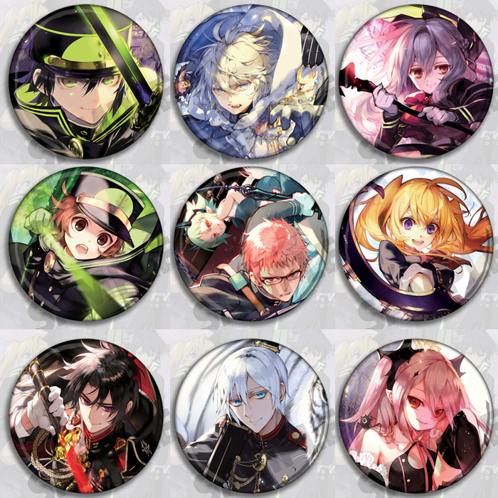 O1CN01Ls7XbZ2JkjZZxVoLN_2212459079460-0-cib.jpg Custom Metal Medal Badge Anime Thrice Nine Tail Fox Chest Badges Engraved Design Collectible Souvenir Accessories - Image 1