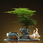 Creative Glass Goldfish Tank Mini Water Fountain Ornament for Living Room Desktop Small Household Wealth Attracting Fish Pond - Image 2