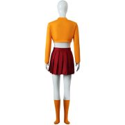 Adult Scooby-Doo Velma Cosplay Costume Stage Performance Suit for Themed Events and Parties