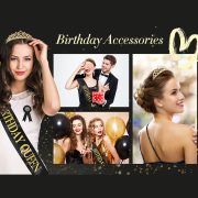 Birthday Girl Queen Badge Custom Metal Medal Ribbon Design Iron Material Party Supplies For Girls Celebration - Image 3