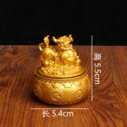 Wucai Sheng Guan Gong Display Piece Jubi Pan Rotatable Home Decoration Xiu Xiu Ready To Respond Alloy Crafts Metal Medal Badge - Image 4