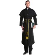 Hibemon M-XL Unisex Couple's Halloween Priest and Nun Outfit Adult Stage Performance Costume for Masquerade Performances - Image 2