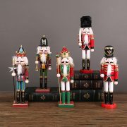New Nutcracker Wooden Puppet Children's Toy Holiday Gift Display King Soldier Dolls American Vintage Decorative Ornaments - Image 3